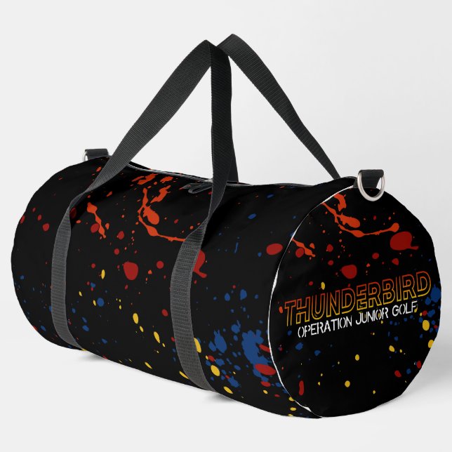 De Sport Sac à roulettes Thunderbird Golf - Black Splatter (Coin gauche)