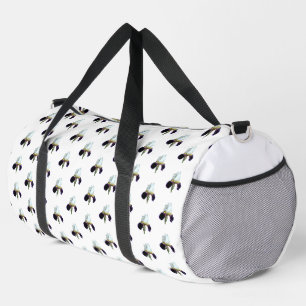 De Sport Sac Iris Violet et Blanc Duffel Bat