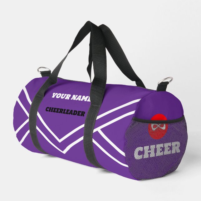 De Sport Sac pom-pom girl, blanc violet, Cheveux (Coin droit)