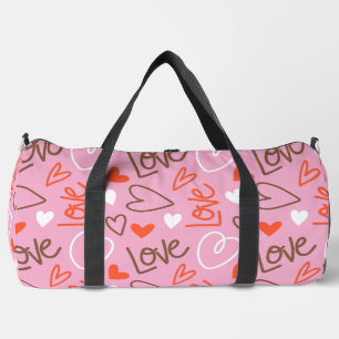 De Sport Scribblé Love Hearts Duffel Sac