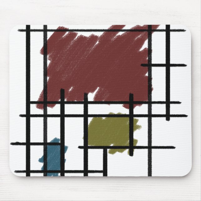De Stijl Mouse Pad (Front)