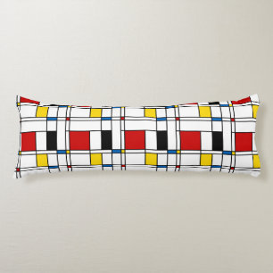 De Stijl Pattern Body Pillow