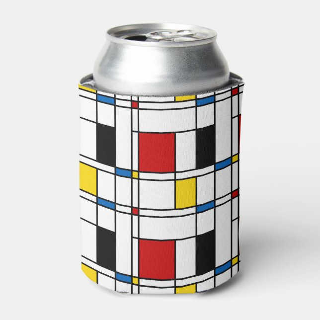 De Stijl Pattern Can Cooler (Can Front)
