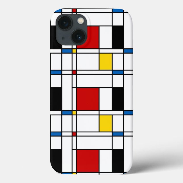De Stijl Pattern Case-Mate iPhone Case (Back)