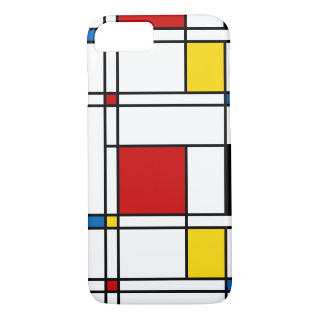 De Stijl Pattern Case-Mate iPhone Case (Back)