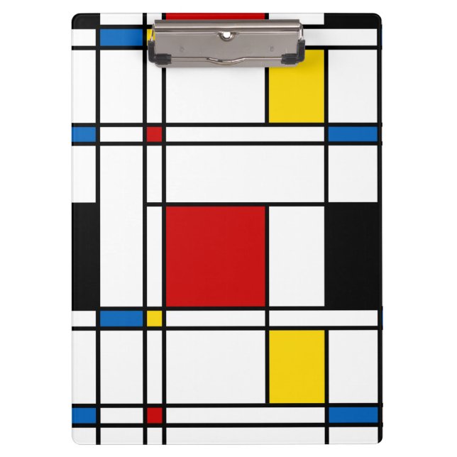 De Stijl Pattern Clipboard (Front)