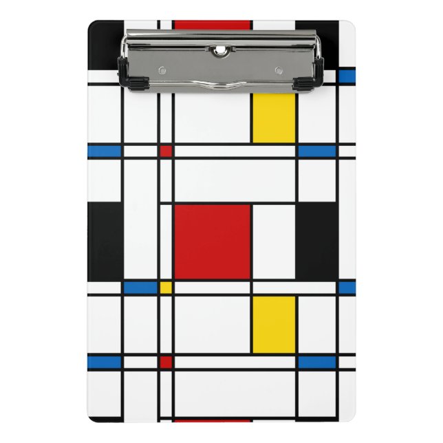 De Stijl Pattern Mini Clipboard (Front)