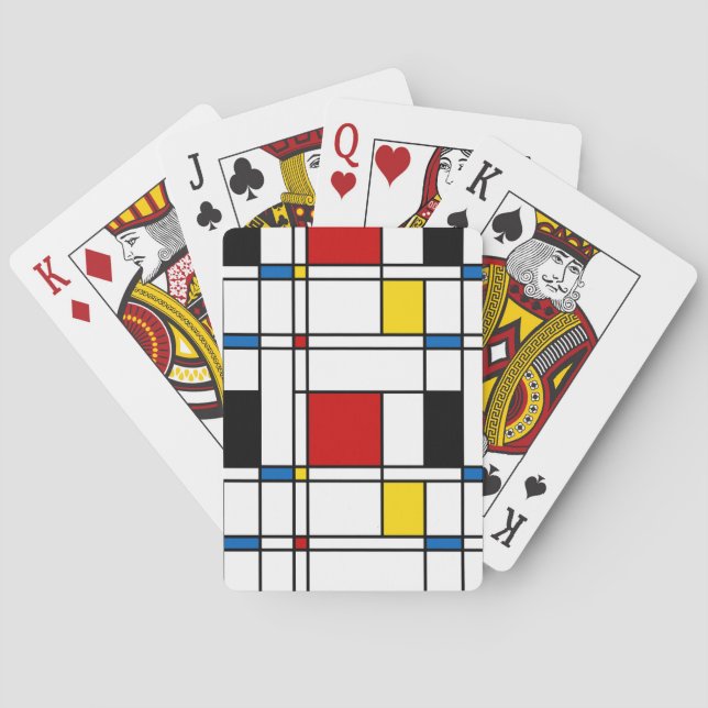 De Stijl Pattern Playing Cards (Back)