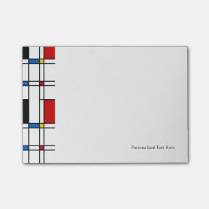 De Stijl Pattern Post-it Notes