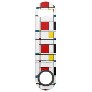De Stijl Pattern Speed Bottle Opener