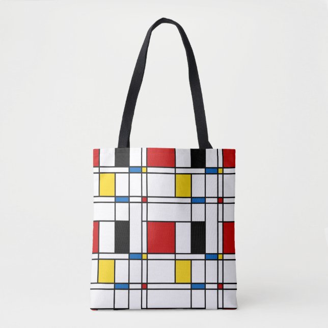 De Stijl Pattern Tote Bag (Front)