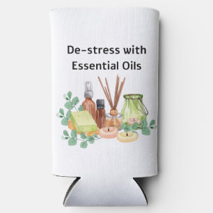 De-Stress with Essential Oils Seltzer Can Cooler