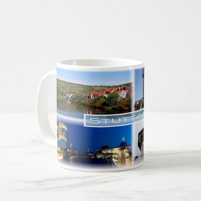 DE Stuttgart - River Neckar - Schlossplatz - Coffee Mug (Front Left)