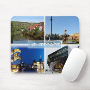 DE Stuttgart - River Neckar - Schlossplatz - Mouse Pad