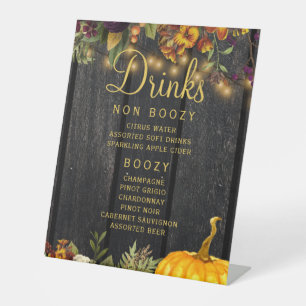 De Table Automne automne bois rustique mariage signe desser