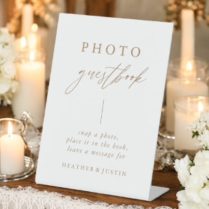De Table Calligraphie Gold Mariage photo signe du livre d'o
