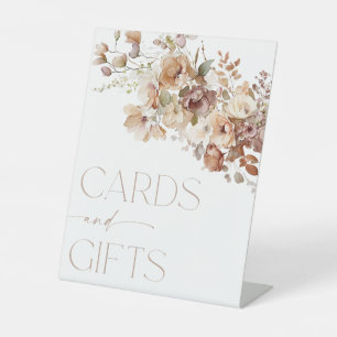 De Table Cartes et cadeaux signe boho automne floral