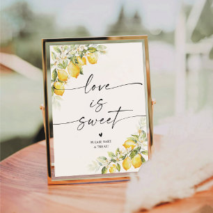 De Table Citron vert Citrus Mariage L'amour est doux signe