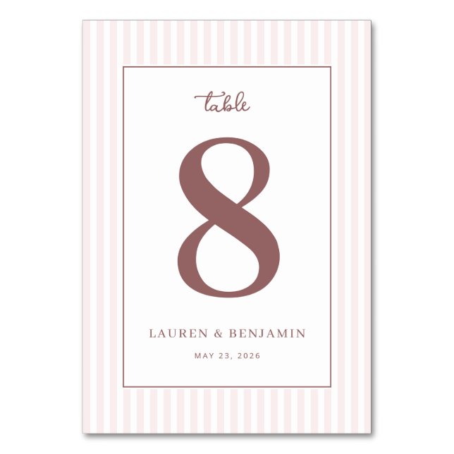 De Table Élégant Marron Numéro Huit (Par défaut)