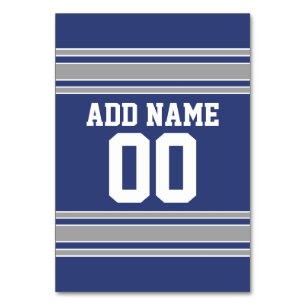 De Table Équipe Jersey avec nom et numéro personnalisés