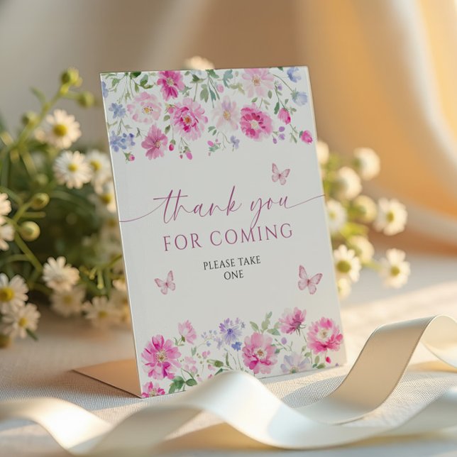 De Table Fleurs Roses Lumineuses Merci Pour Le Signe Venant (Créateur téléchargé)