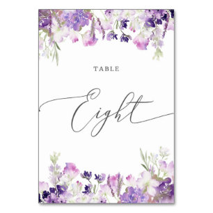 De Table Lavande florale numéro huit