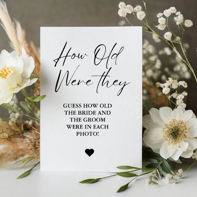 De Table Modern How Old étaient-ils mariés Shower Jeu signe (Créateur téléchargé)