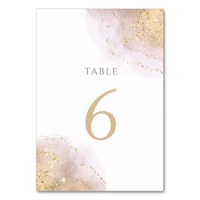 De Table plan d'aquarelle Tableau Numéro 6 (Par défaut)
