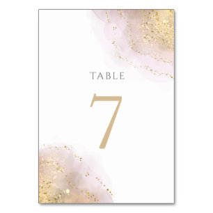 De Table plan d'aquarelle Tableau Numéro 7