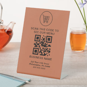 De Table Rechercher le code QR du menu Signe   Site Web   A