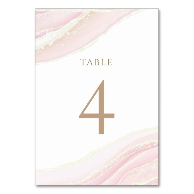 De Table rose aquarelle Tableau Numéro 4 (Par défaut)