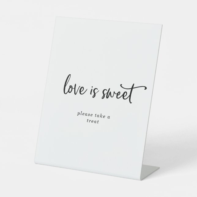 De Table Script rustique L'amour est doux signe Mariage (Recto)