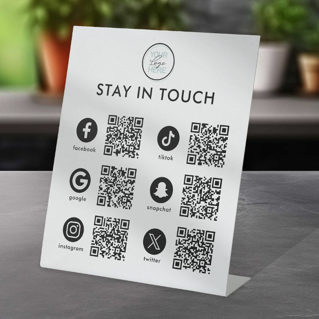 De Table SIGNE CENTRAL EN LIGNE DES RÉSEAUX SOCIAUX QR Code (Créateur téléchargé)