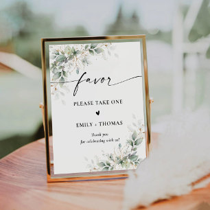 De Table Signe Fête des mariées or Eucalyptus Favoriser