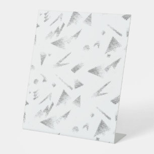 De Table Signe horizontal, gris nuageux