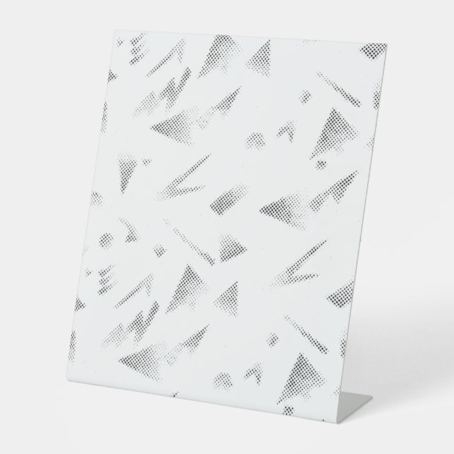 De Table Signe horizontal, gris nuageux (Recto)