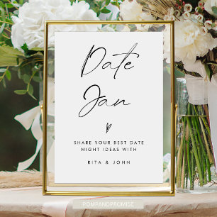 De Table Signe Mariage des idées Jar minimaliste moderne