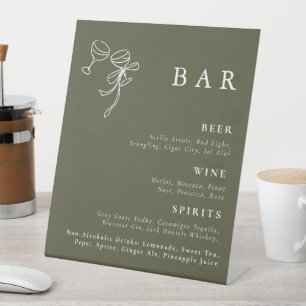 De Table SIGNE Mariage HEIDI vert olive
