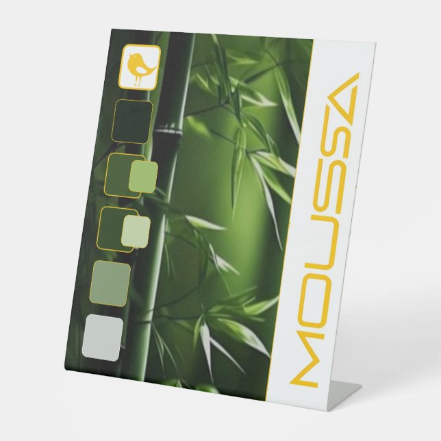 DE TABLE SIGNE PÉDESTAL MOUSSA (Recto)