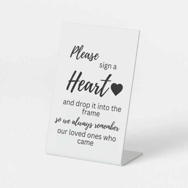 De Table Signer un signe cardiaque (Recto)