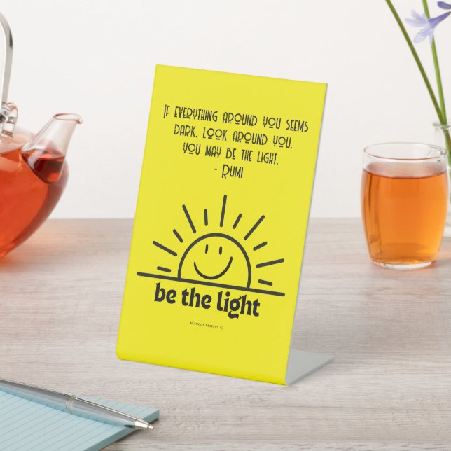 DE TABLE SOYEZ LE SIGNE LÉGER SMILEY (In SItu)