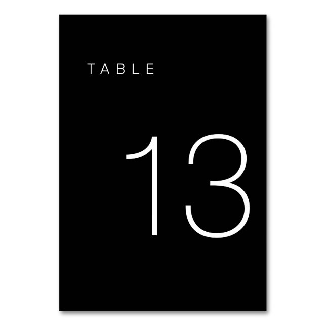 De Table Tableau minimaliste moderne noir et blanc Numéro 1 (Dos)