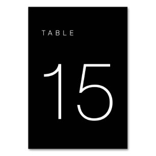 De Table Tableau minimaliste moderne noir et blanc Numéro 1
