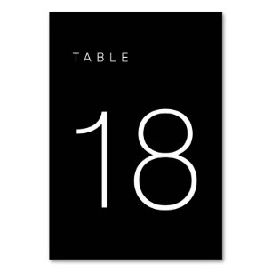De Table Tableau minimaliste moderne noir et blanc Numéro 1