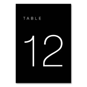 De Table Tableau minimaliste moderne noir et blanc Numéro 1