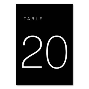 De Table Tableau minimaliste moderne noir et blanc Numéro 2
