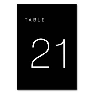 De Table Tableau minimaliste moderne noir et blanc Numéro 2