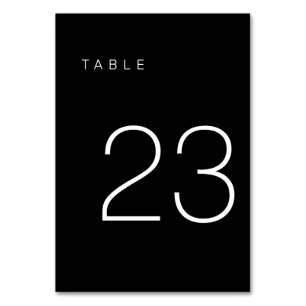De Table Tableau minimaliste moderne noir et blanc Numéro 2