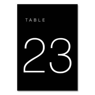 De Table Tableau minimaliste moderne noir et blanc Numéro 2