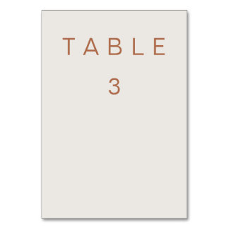 De Table Tableau numéro trois